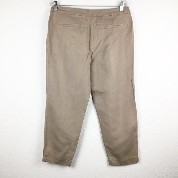 LOFT  Marisa Cuffed Cropped Pants In Linen - Picture 4 of 6